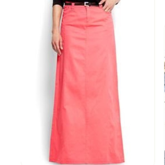 ISO Long Maxi Colored Denim Skirts Jade Mackenzie - Picture 2 of 2